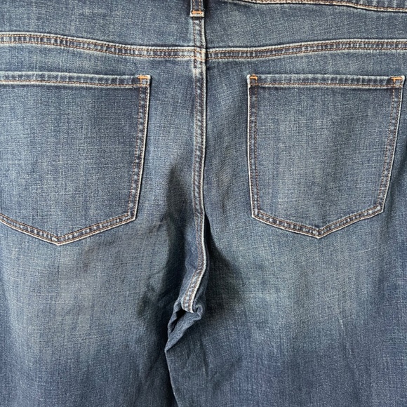 Banana Republic Low Rise Wide Leg Jean - Dark Wash Size 35 20 Tall NWT - Picture 7 of 7